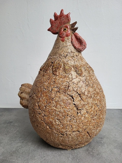 Poule céramique craquelée Athezza - Décoration