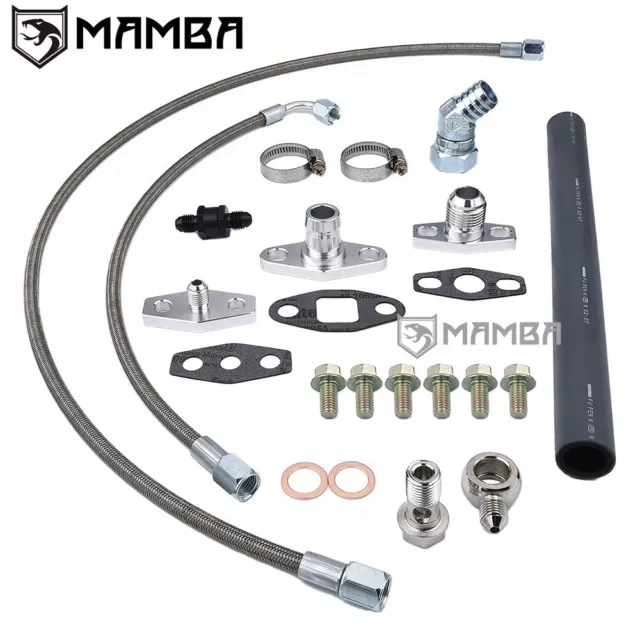 Turbo Oil Feed & Return line Kit Ford Falcon BA BF XR6 Garrett GT3788R GT4088R