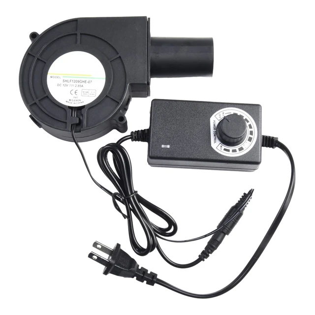 Ventilateur Soufflant Haute Vitesse - 5300 RPM - 32 CFM - Pour Barbecue, Refroidissement Électronique - 110V-240V