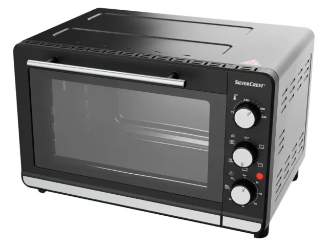 SilverCrest Grill und Backautomat Mini Backofen SGBR 1500 Küche Ofen 30 Liter