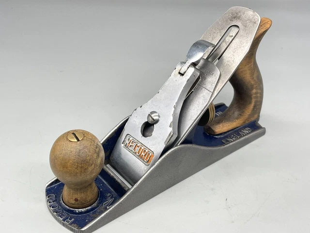 Vintage Record No 4 Smoothing Plane Carpenters Woodworking Plane Tool