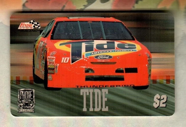 FINISH LINE RACING Tide Car 10, NASCAR ( 1996 ) Phone Card ( EXPIRED ) V1