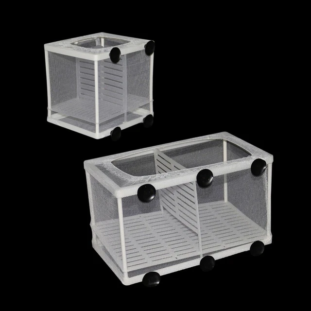 Fish Breeding Incubator Net Hanging Fish Hatchery Isolation Box For Aquarium New
