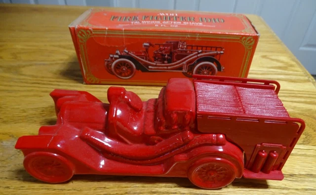 Vintage Avon Fire Fighter 1910 Wild Country After Shave Full 6oz. Decanter W Box