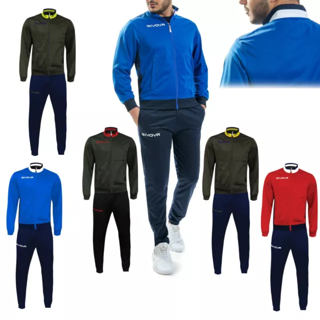 Tuta Sportiva Givova Visa Allenamento Running Zip Uomo Donna Unisex Palestra 2