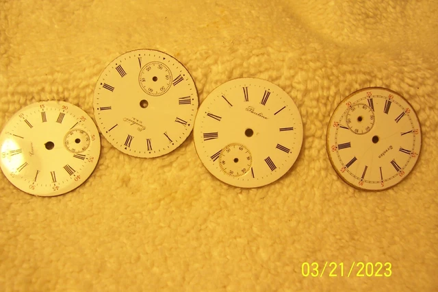 Vintage  4 Pcs Small  Pocket Watch   Dial 1900S
