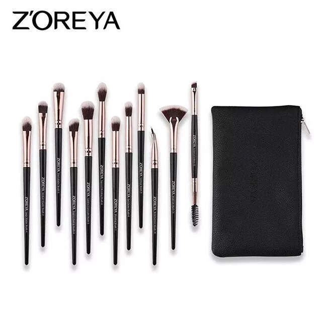 12 pcs makeup brush set for Eyes - NEW - includes carry bag