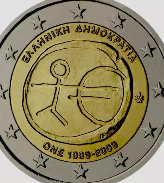 Greece 🇬🇷 Coin 2€ Euro 2009 Commemorative UEM EMU new UNC From Roll