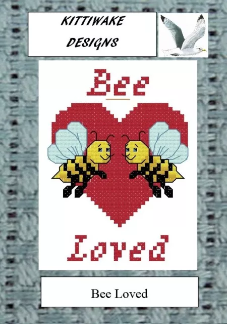 Bee Loved Cross Stitch Kit by Kittiwake. Beginners Cross Stitch Kit