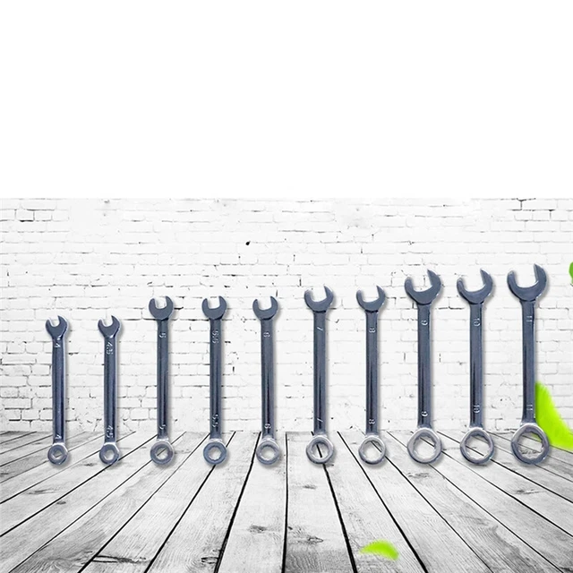 METRIC/IMPERIAL MINI WRENCH Set Open End and Box End Standard