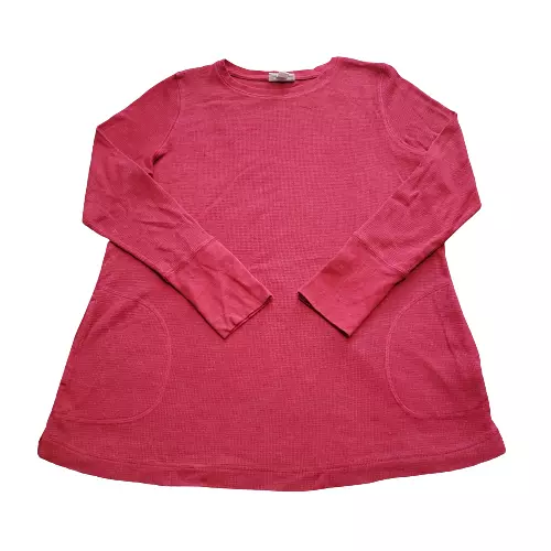 J. Jill Long Sleeve Tapered Top Shirt Pink Women's XS Petite Casual Comfy Modest