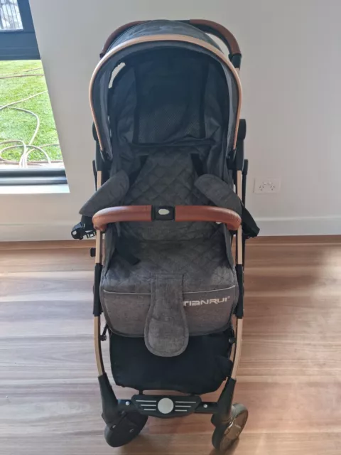 Travel pram. Great used condition folds up to take in over head luggage.