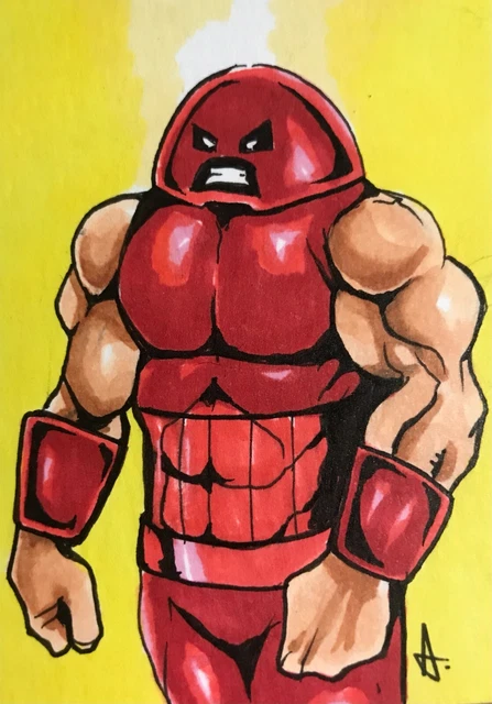 X-Men *JUGGERNAUT* Marvel Sketch Card ACEO Original Art