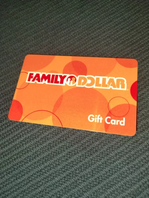 Family Dollar Gift Card $29.90 Total Dollar Store Gift Card