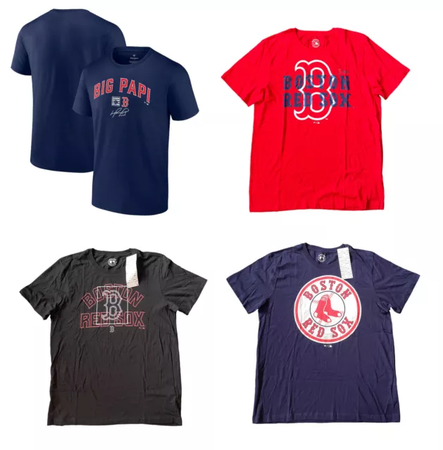 Boston Rouge Sox T-Shirt Baseball MLB Fanatics Haut - Neuf