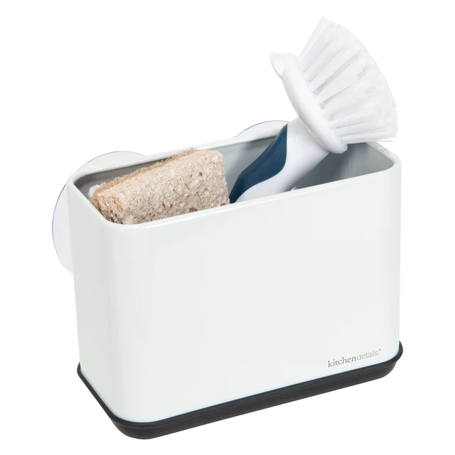 Kitchen Details Suction Sink Caddy in White