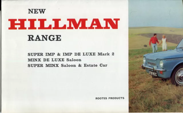 Hillman Imp Super Imp Mk2 Minx Super Minx UK market full colour sales brochure