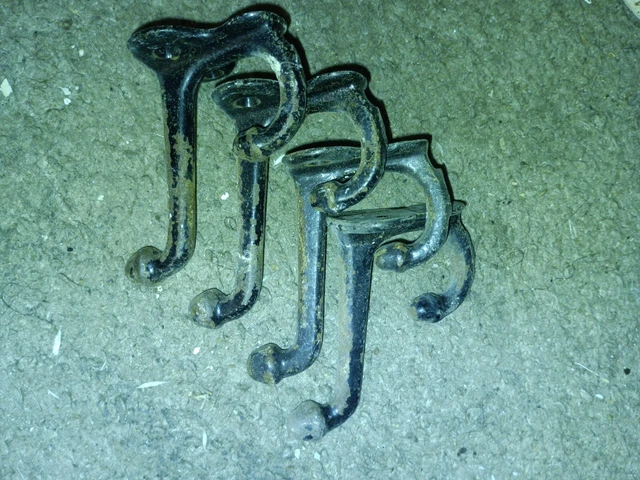 Set of 4 Vintage/Antique Coat Hooks (BCCH-4)