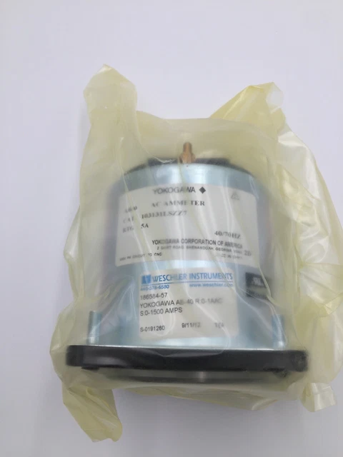 Yokogawa AB40 AC Ammeter 103131LSZZ 40/70HZ 0-1500 AMPS