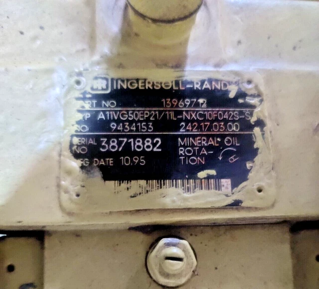 Ingersoll Rand A11VG50EP21/11L-NXC10F042S-S Hydraulic Pump