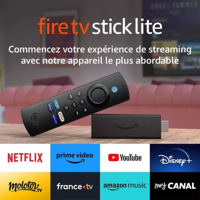 Amazon Fire TV Stick Lite avec télécommande vocale Alexa | Lite 