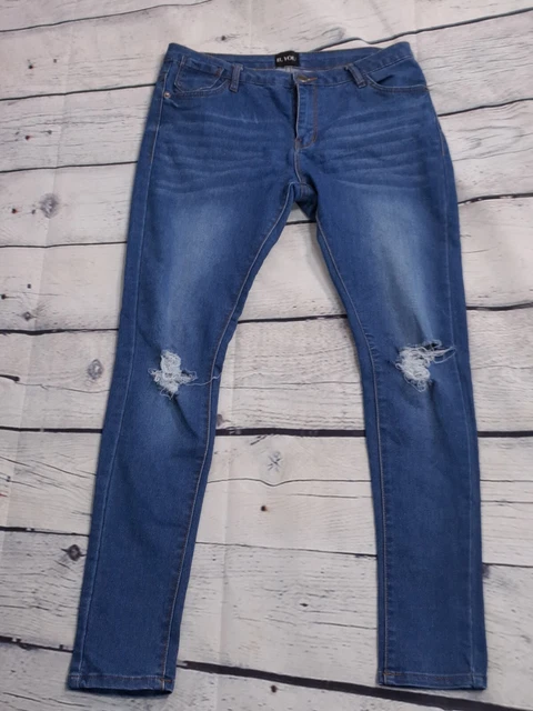 Jeans denim blu Be You skinny bassi taglia 12 (ID12)