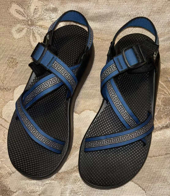 CHACO Z/1 CLASSIC Men Size 12 Blue Sandals Water Shoes Made in Colorado ...