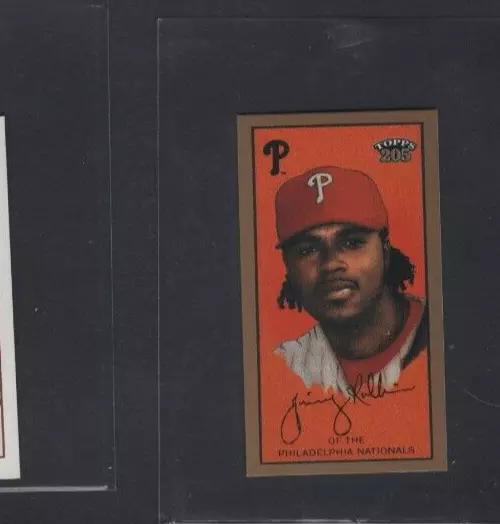 2003 Topps 205 Mini Rare Drum Back Variation #69 Jimmy Rollins Phillies Tough Sp