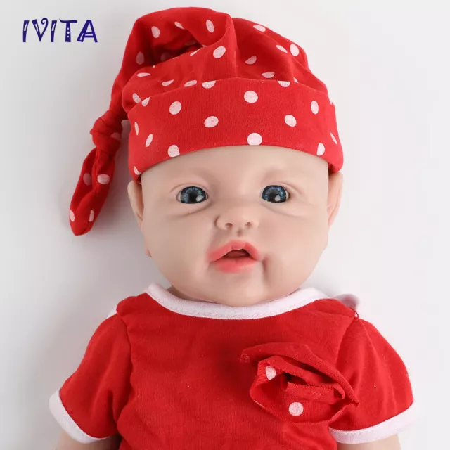 Lifelike Reborn Baby Doll 17"Full Body Silicone Real Touch Girl Newborn