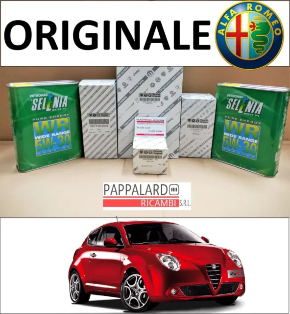 Kit Tagliando Filtri Originali+Olio Selenia Alfa Romeo Mito 1.3 Multijet 85-95Cv 2