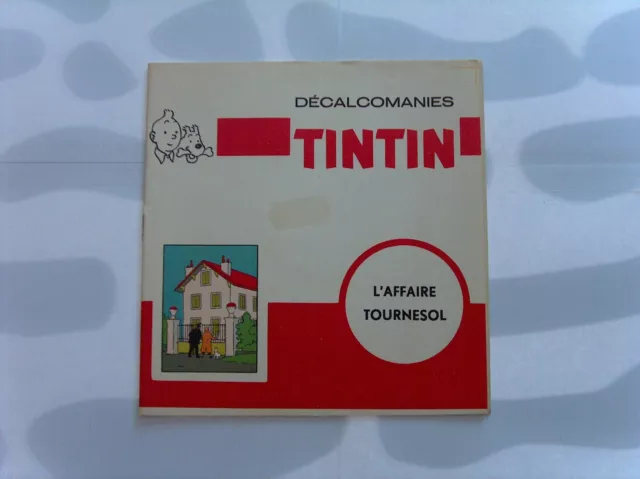 Herge Tintin Livret Complet Decalcomanies Dar L'affaire Tournesol Tbe