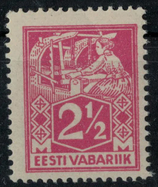 Estland Estonia Mi  35 A H/O II-Papier  ++ Attest Hujala