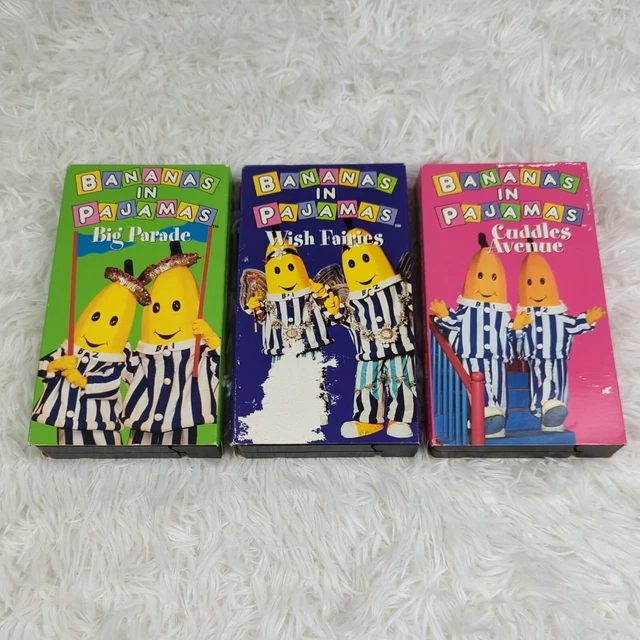 BANANAS IN PAJAMAS VHS Lot of 3 Big Parade Wish Fairies Cuddles Avenue ...