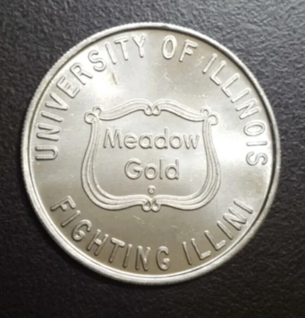 1984 US University Of Illinois Grid Schedule Meadow Fighting Illini token