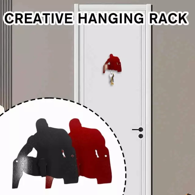 Soporte HookKey Divertido Adulto Metal Madera Creativo Barry Soporte de Pared Llave Colgante'