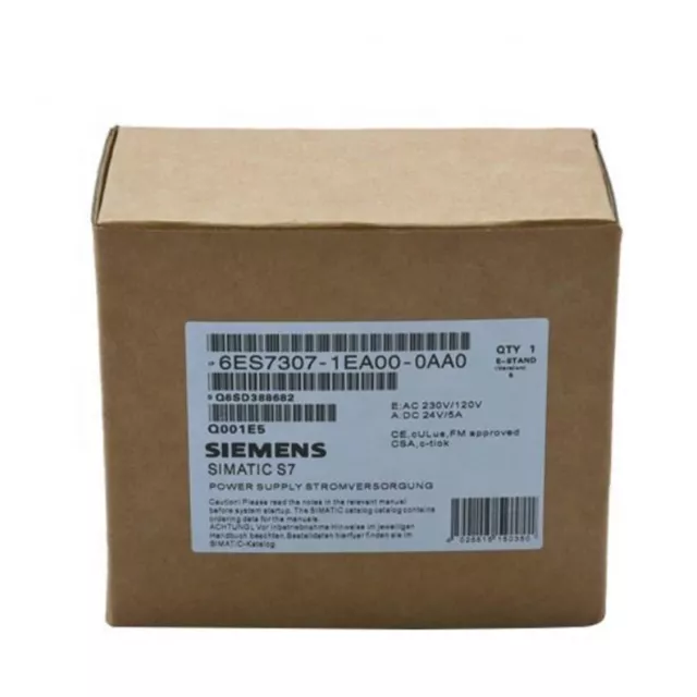 Siemens Power Supply 6ES7 307-1EA00-0AA0 / 6ES7307-1EA00-0AA0 New in Box NIB