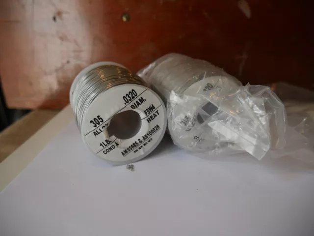 1 lb. Spool .032" 305 Stainless Steel Wire Non-Hardening Safety Mil-Spec ASM5685