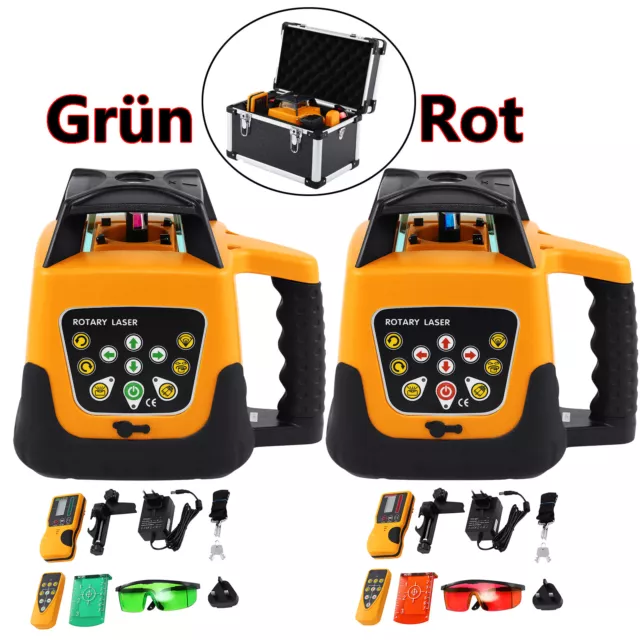 Rot Grün Rotationslaser Baulaser 500M Laser Level Linienlaser Electronic 360°