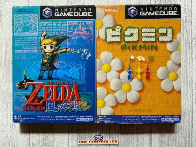Nintendo Game Cube GC The Legend of Zelda: Wind Tact & Pikmin set from Japan