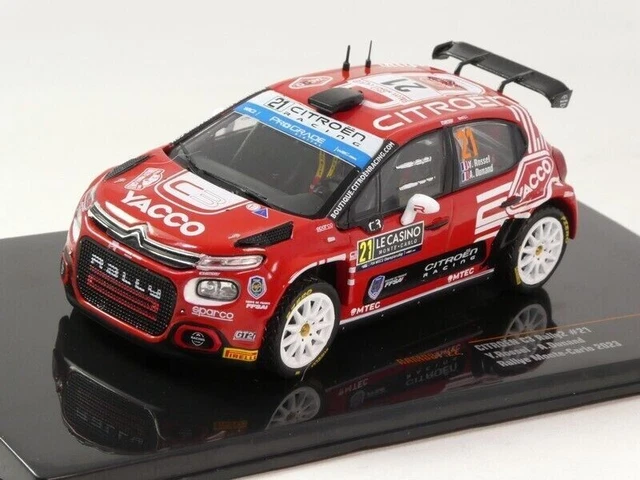 Citroën C3 Rally2 N°21 – Rallye Monte Carlo 2023, 1/43 Ixo, Neuve Sous Boîte