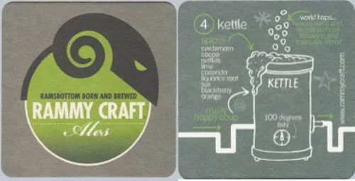 Rammy Craft Ales Ramsbottom No.4 Beermat Coaster Bierdeckel SousBock