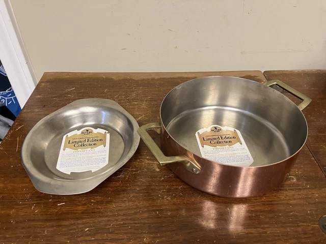 Revere Ware Limited Edition Collection Solid Copper / Stainless Steel Pot & Pan