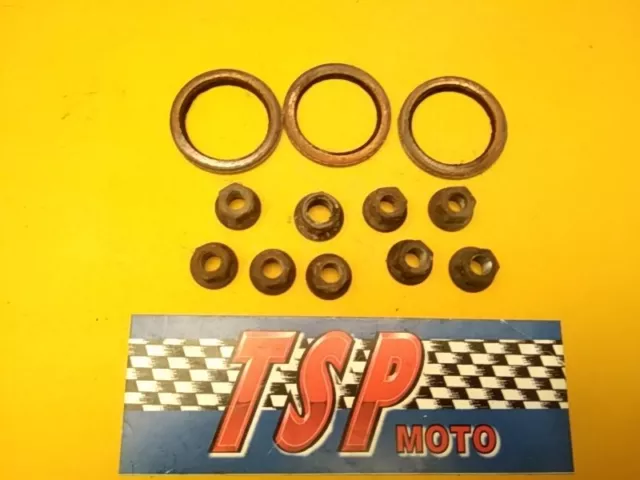 guarnizioni dadi collettori set scarico gasket nuts exaust yamaha fz6 s1 04-07