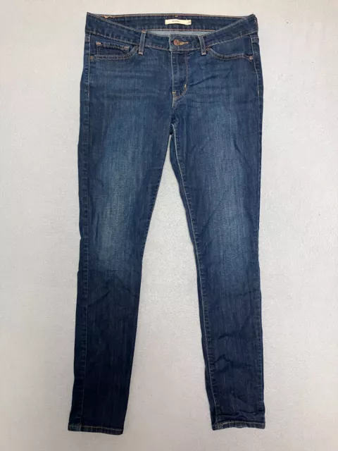Levi's 711 Skinny Fit Jeans Blue/Medium Wash Denim Women's W29 L32