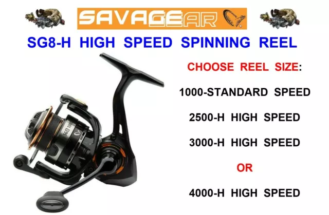 SAVAGE GEAR SG8-H High Speed Spinning Reel For Sg2 Sg4 Sg6 Sgs2