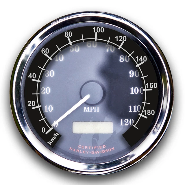1995 2003 HarleyDavidson DYNA speedometer conversion sticker, KM/H