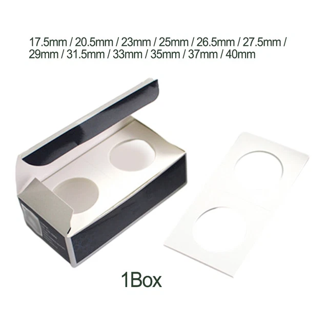 High Quality Coin Collection Cardboard Safely Store Your Coins 12 Sizes