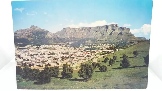 Vintage Postcard Table Mountain Cape Town South Africa