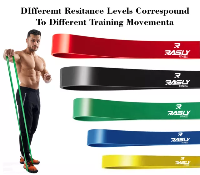 Heavy Duty Resistance Bands Pull Up Assisted Exercise Home Gym Yoga Tube Fitness