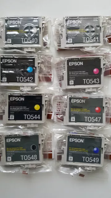 Genuine EPSON T0540 T0541 T0542 T0543 T0544 T0547 T0548 T0549 Ink Cartridges 800